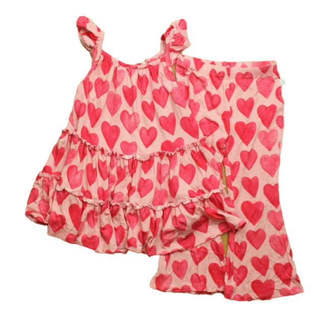 Posh Peanut Girls Pink Hearts Apparel Sets Size: 2T Pink Hearts