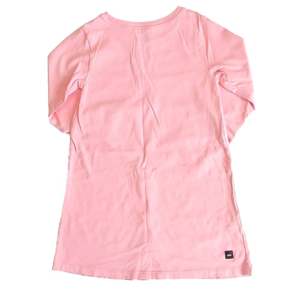 Tea Collection Girls Pink Hearts Dress Size: 4T Pink Hearts