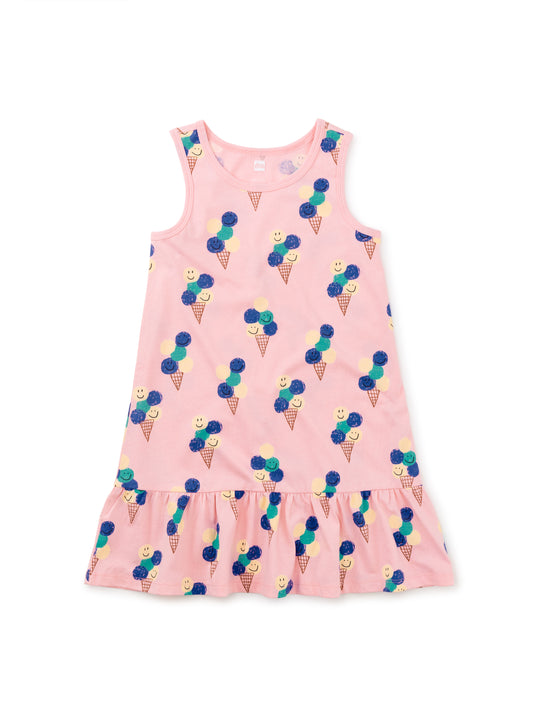 Tea Collection Girls Pink Ice Cream Dress Size: 8 Years Pink Ice Cream