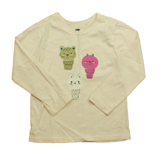 Tea Girls Pink Ice Cream Long Sleeve T-Shirt Size: 3T Pink Ice Cream