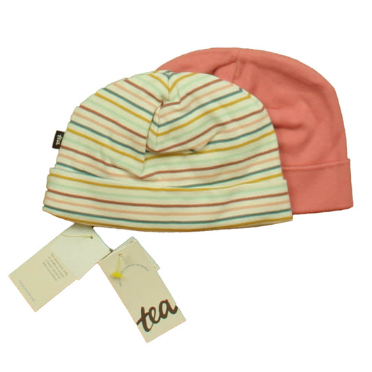 Tea Girls Pink | Ivory Hat Size: 3-6 Months Pink | Ivory