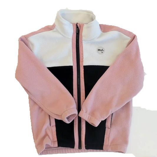 Miles the Label Girls Pink | Ivory Fleece Size: 6 Years Pink | Ivory