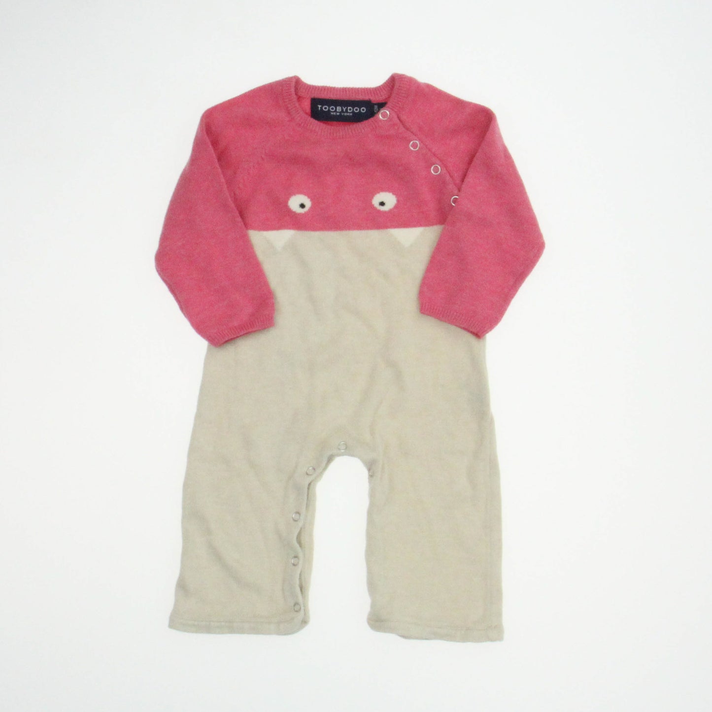 Tooby*Doo Girls Pink | Ivory Long Sleeve Outfit Size: 6-12 Months Pink | Ivory