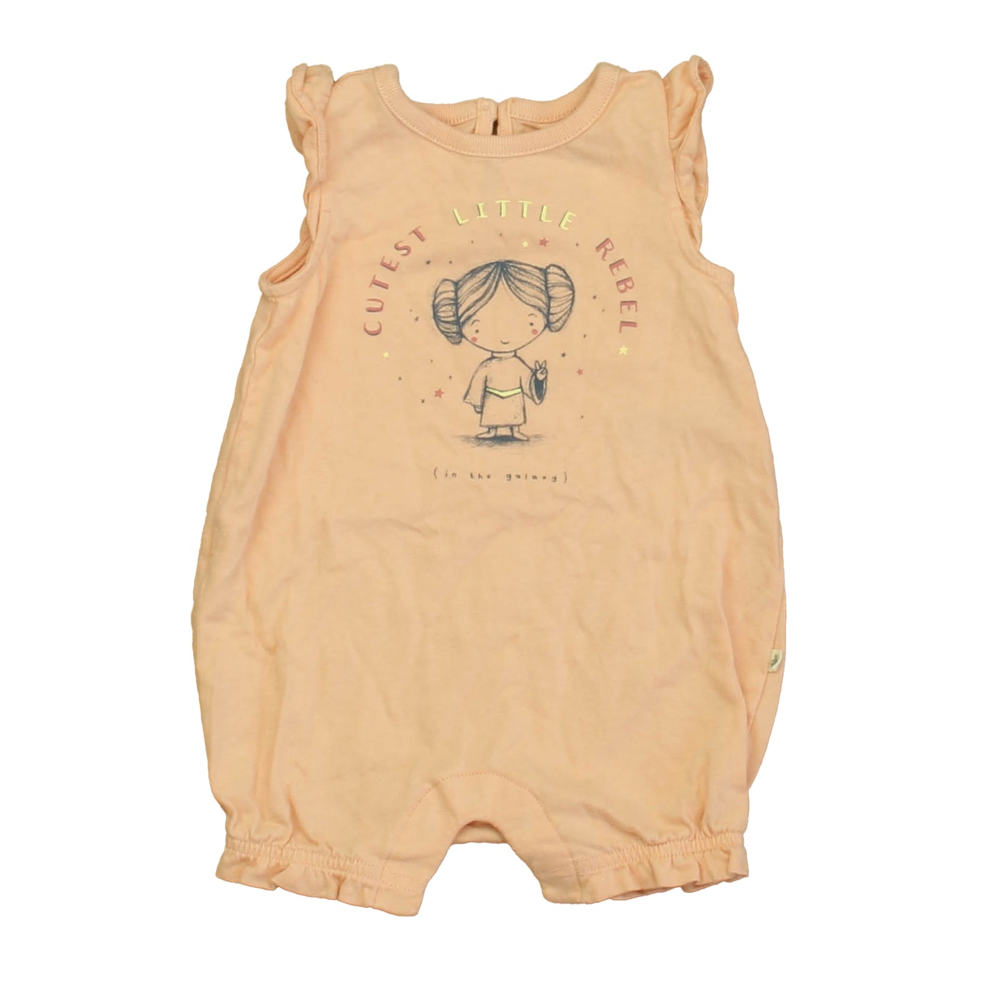 Gap Girls Pink Leia Romper Size: 6-12 Months Pink Leia