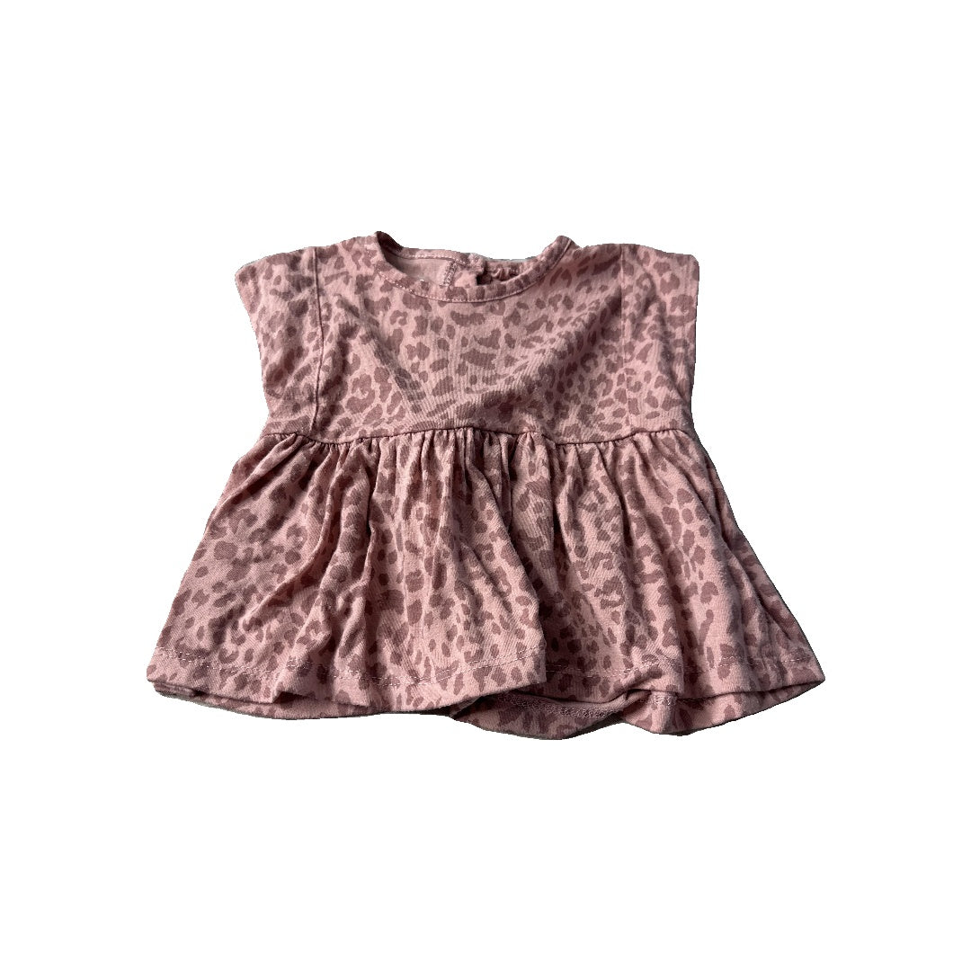 Jessica Simpson Girls pink | Leopard print Dress Size: 3-6 months pink | Leopard print