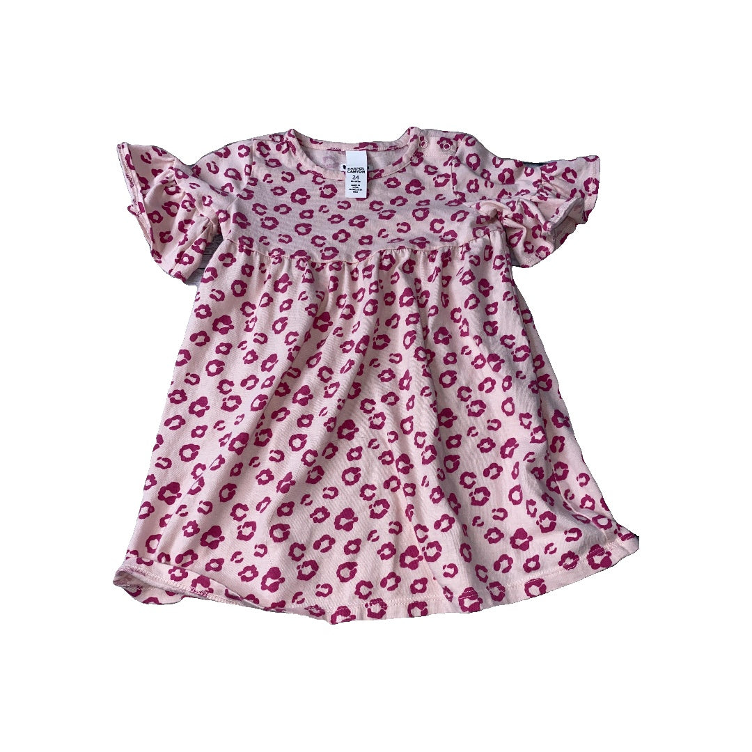 Harper Canyon Girls pink | Leopard print Dress Size: 24 months pink | Leopard print