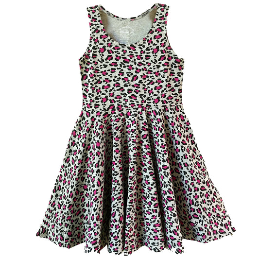 Mightly Girls Pink Leopard Dress Size: 2-5T Pink Leopard