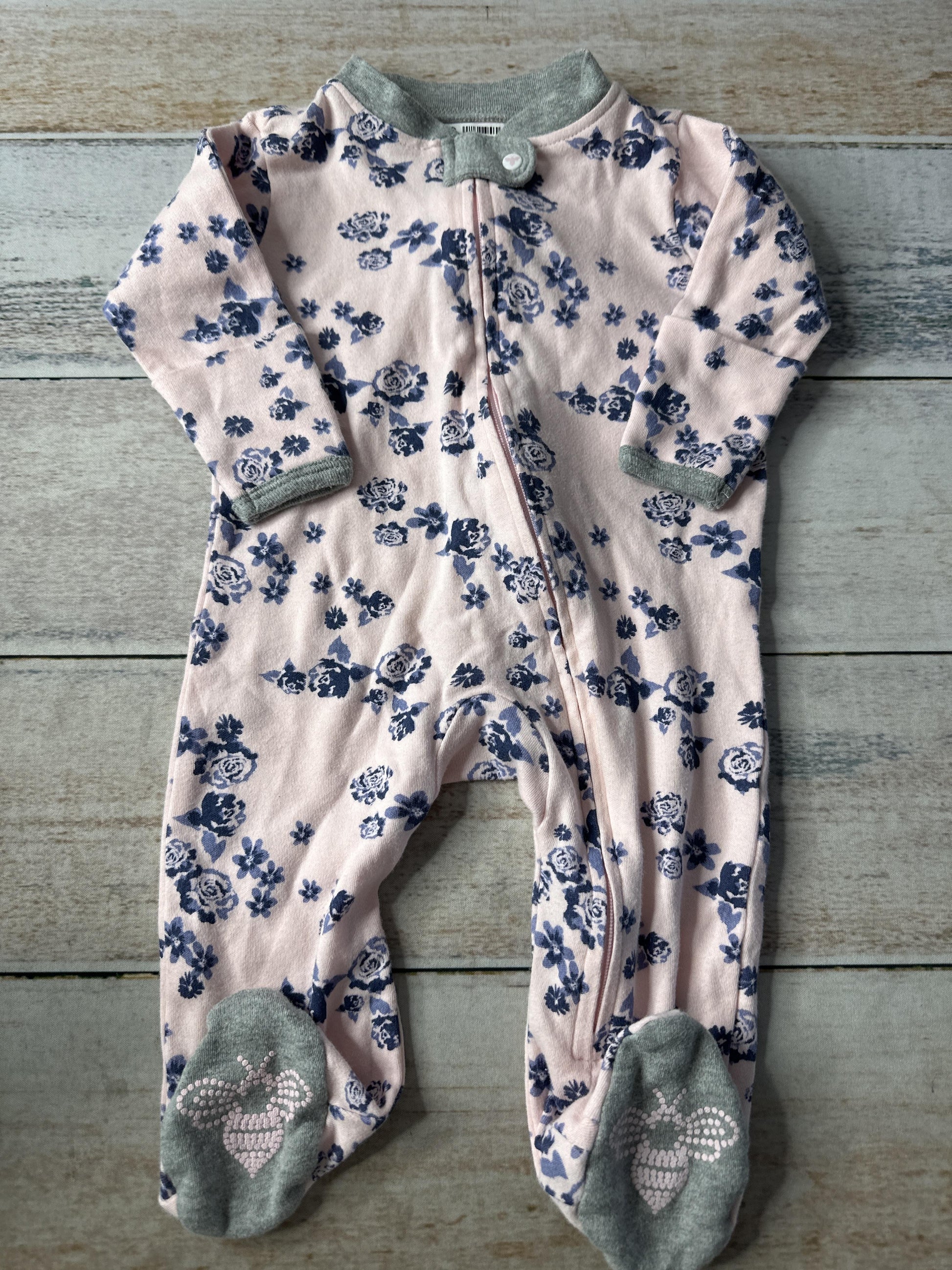 Burt's Bees Girls pink | Light Blue Pajamas Size: 0-3 months pink | Light Blue