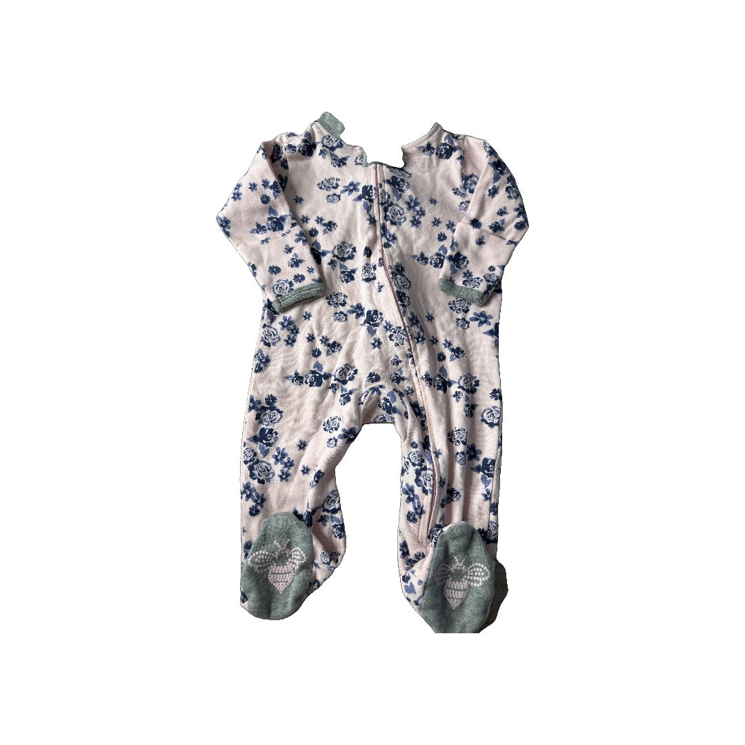 Burt's Bees Girls pink | Light Blue Pajamas Size: 0-3 months pink | Light Blue
