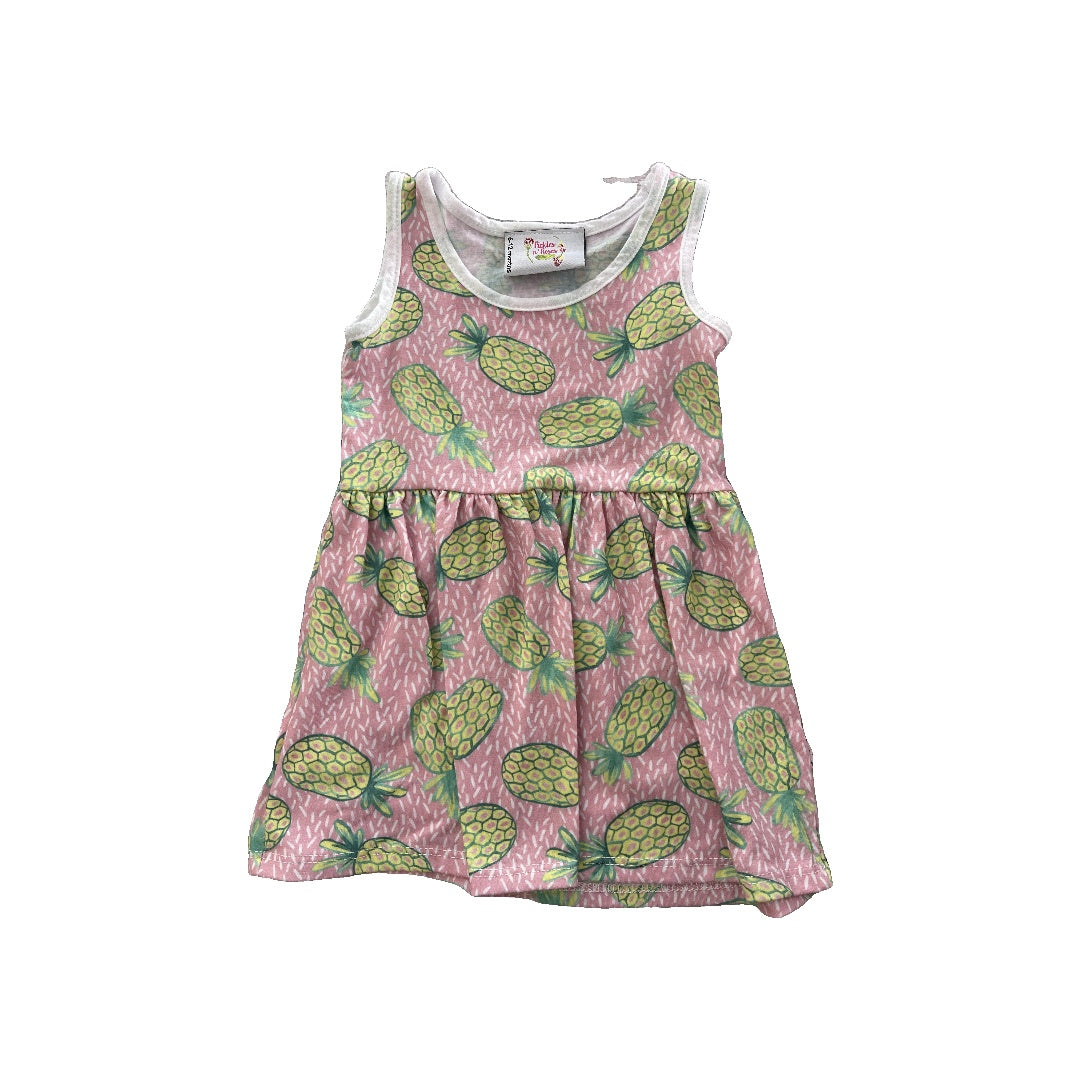 Girls pink | light green | Yellow Dress Size: 6-12 months pink | light green | Yellow