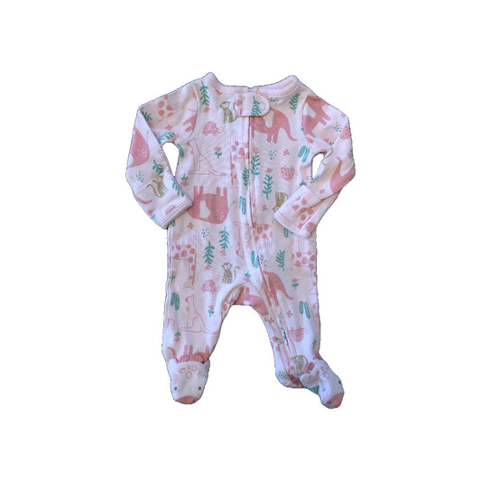 Carters Girls pink | light green Pajamas Size: Newborn pink | light green