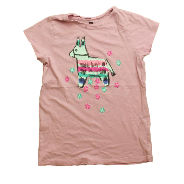 Tea Girls Pink | Llama T-Shirt Size: 10 Years