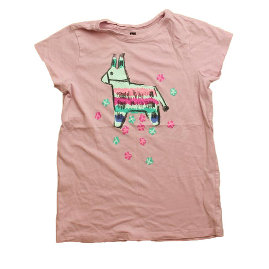 Tea Girls Pink | Llama T-Shirt Size: 10 Years