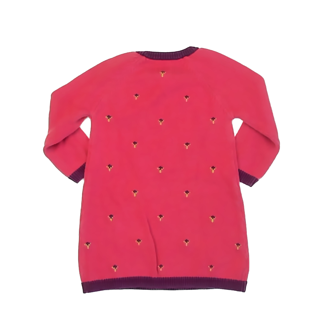 Tea Collection Girls Pink | Long Sleeve Sweater Dress Size: 4T Pink | Long Sleeve Sweater
