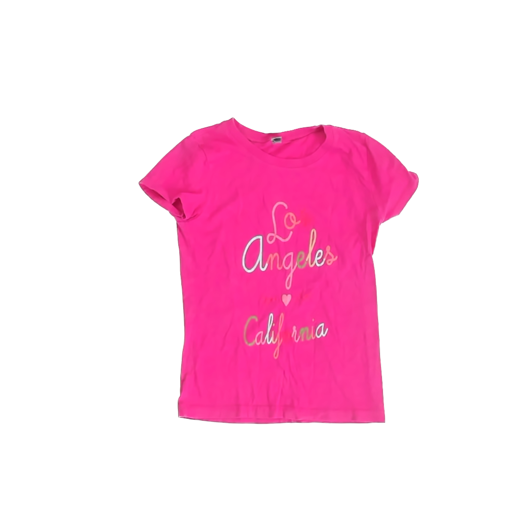 Unknown Girls Pink "Los Angeles" T-Shirt Size: 6 Years Pink "Los Angeles"