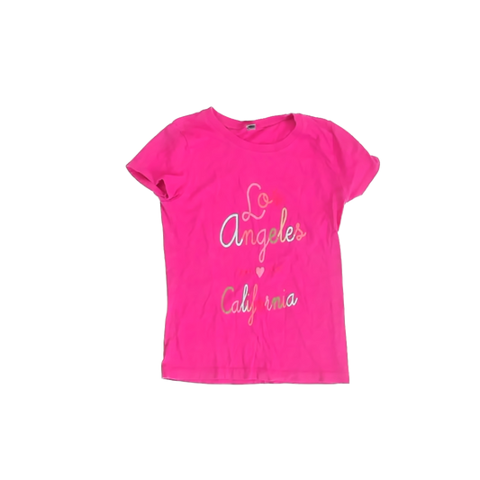 Unknown Girls Pink "Los Angeles" T-Shirt Size: 6 Years Pink "Los Angeles"