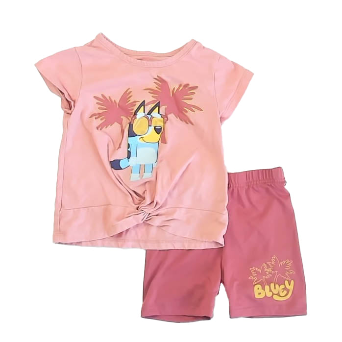 Bluey Girls Pink | Mauve Apparel Sets Size: 3T Pink | Mauve