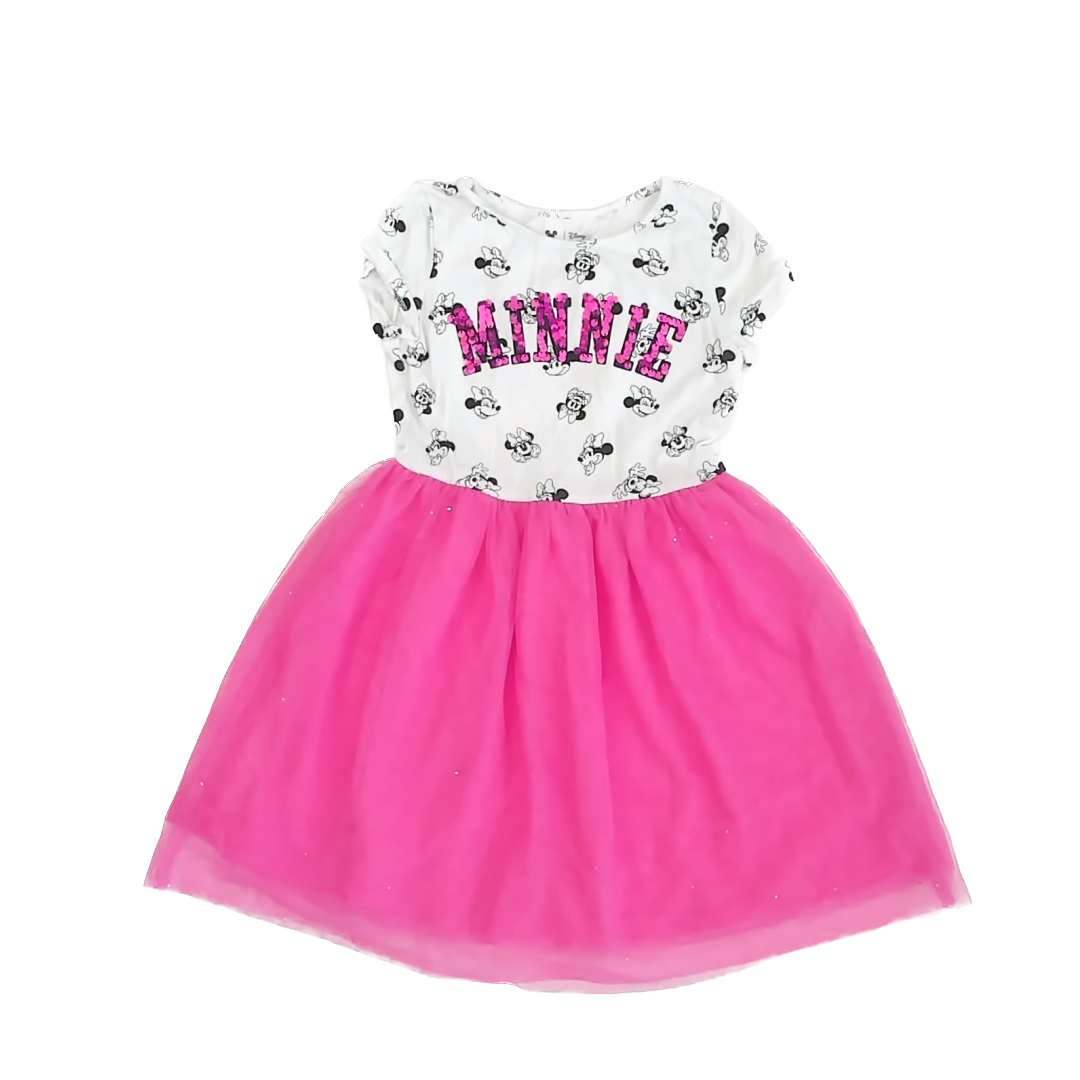 Jumping Beans Girls Pink Minnie Mouse Dress Size: 6 Years Pink Minnie Mouse