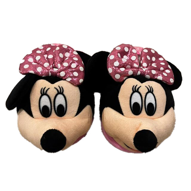 Disney Girls Pink Minnie Slippers Size: 7-8 Toddler Pink Minnie