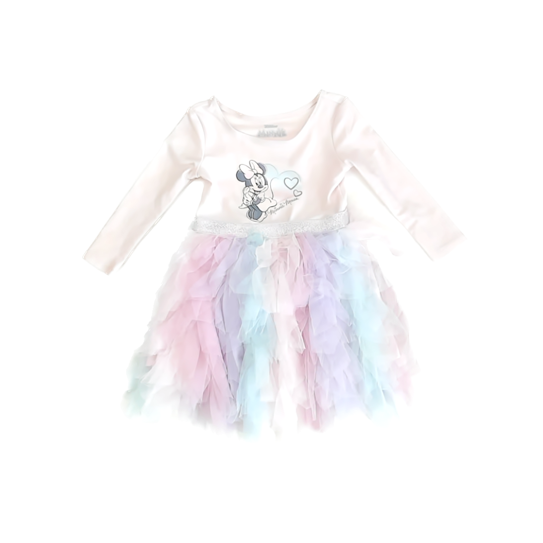 Disney Girls Pink Minnie Dress Size: 2T Pink Minnie