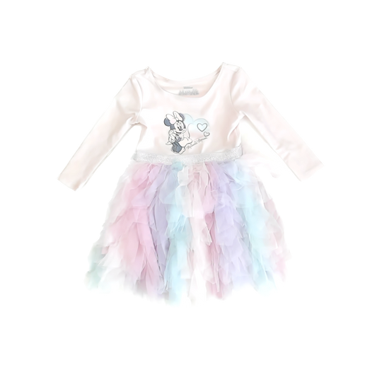 Disney Girls Pink Minnie Dress Size: 2T Pink Minnie