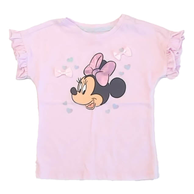 Disney Girls Pink Minnie T-Shirt Size: 4T Pink Minnie