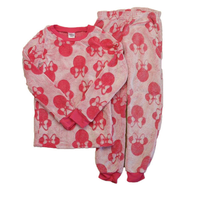 Disney Girls Pink Minnie 2-piece Pajamas Size: 8 Years