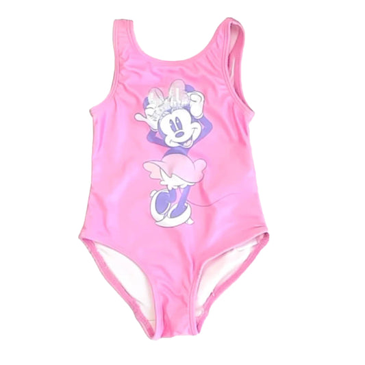 Disney Girls Pink Minnie 1-piece Swimsuit Size: 2T Pink Minnie