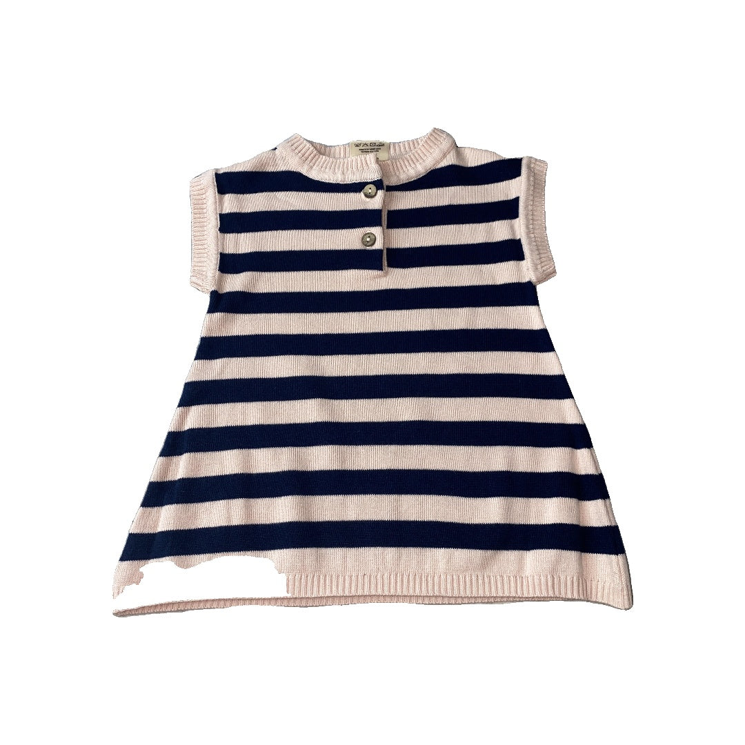 Viverano Girls pink | Navy Blue | Stripe Dress Size: 18-24 months pink | Navy Blue | Stripe