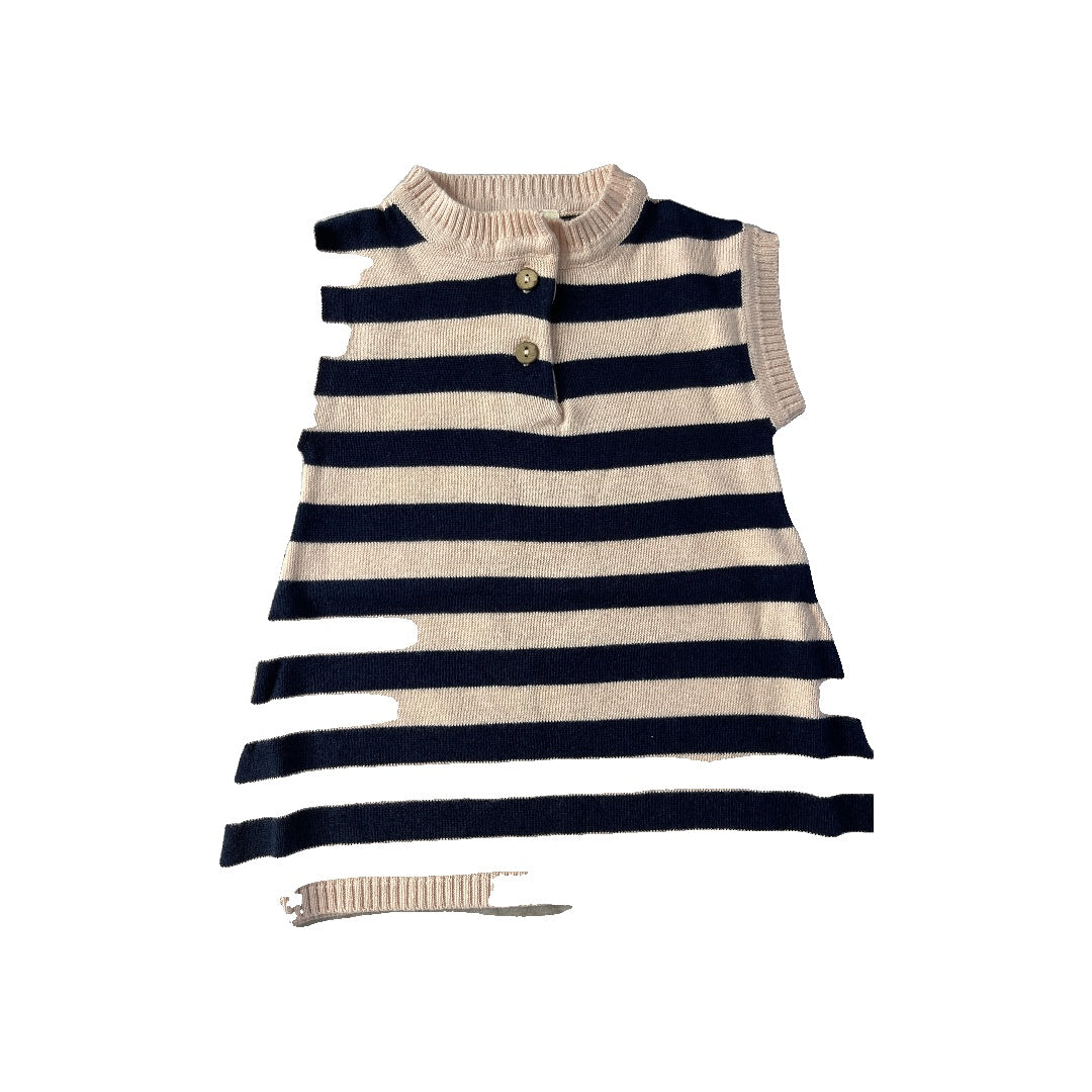 Viverano Girls pink | Navy Blue Dress Size: 9-12 Months pink | Navy Blue