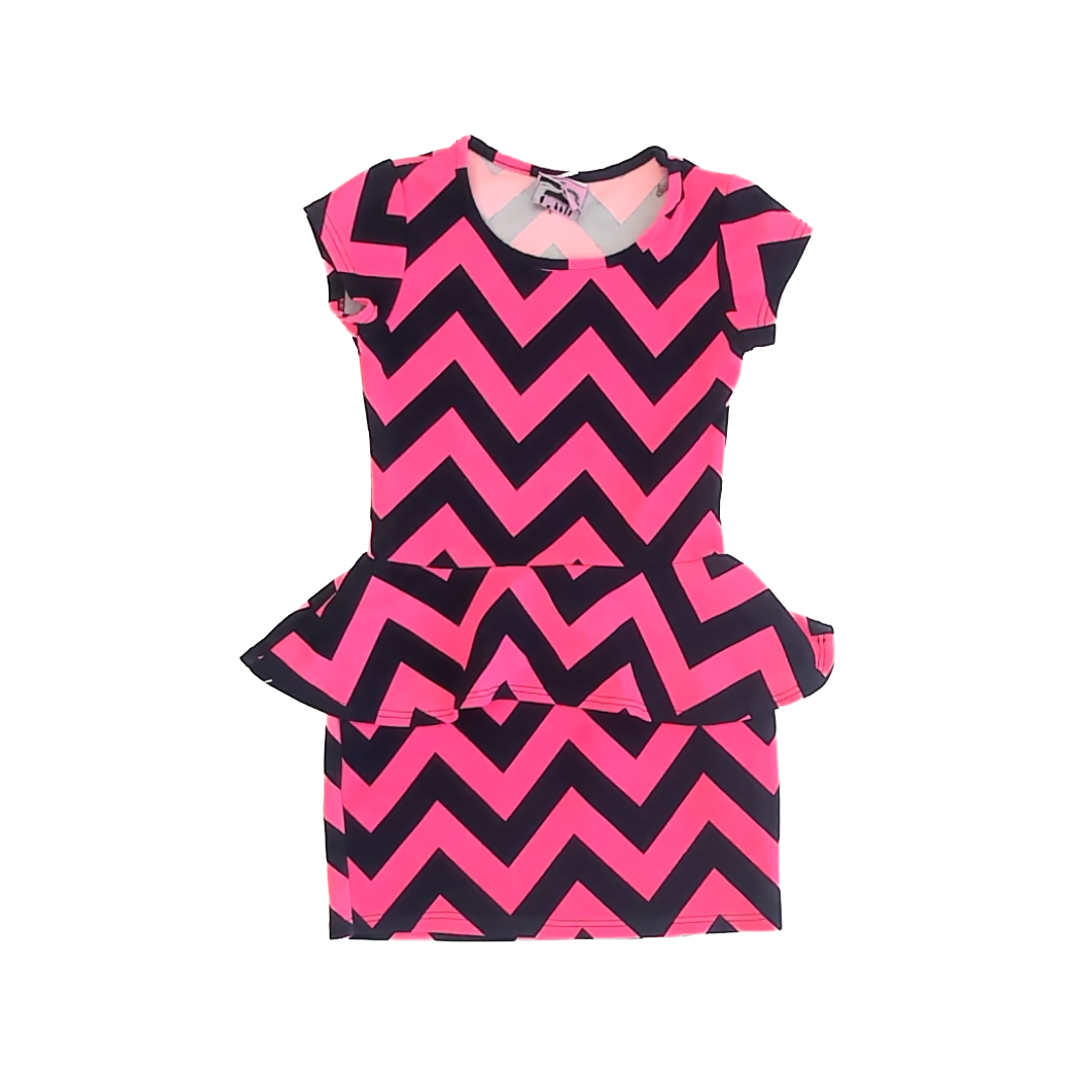 2 Tween Girls Pink | Navy Dress Size: *7-8 Years Pink | Navy