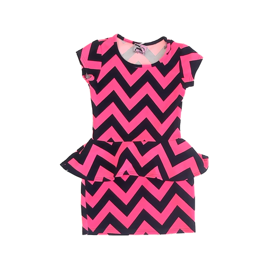 2 Tween Girls Pink | Navy Dress Size: *7-8 Years Pink | Navy