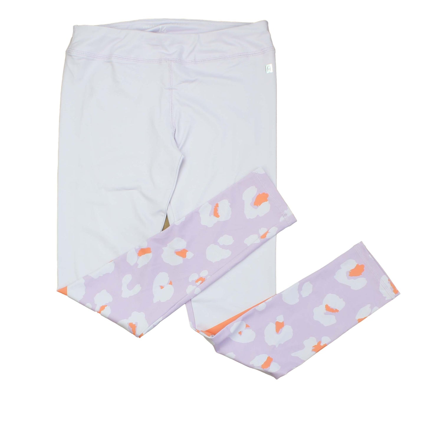 Rockets Of Awesome Girls Pink | Orange | White Leggings Size: 14 Years