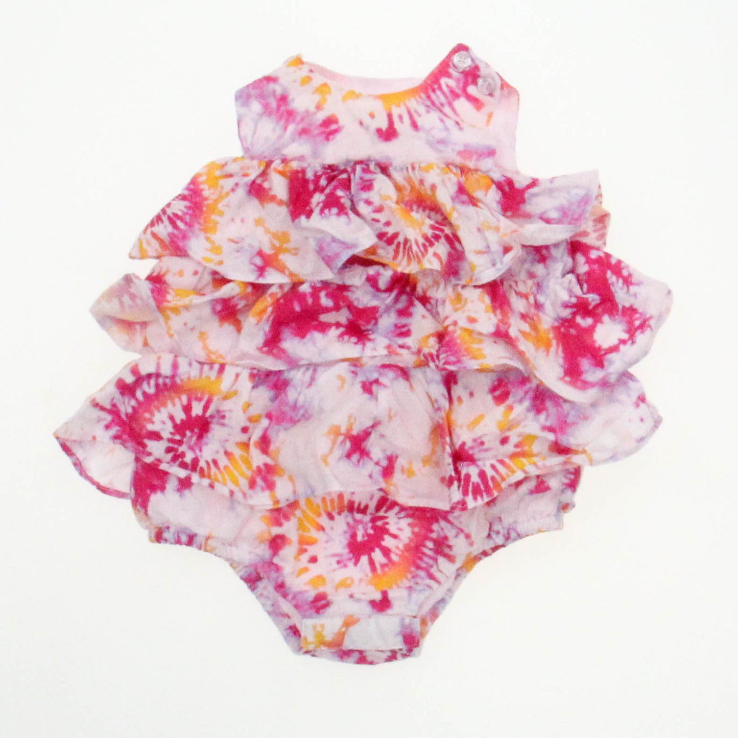 Seed Girls Pink | Orange Romper Size: 0-3 Months Pink | Orange