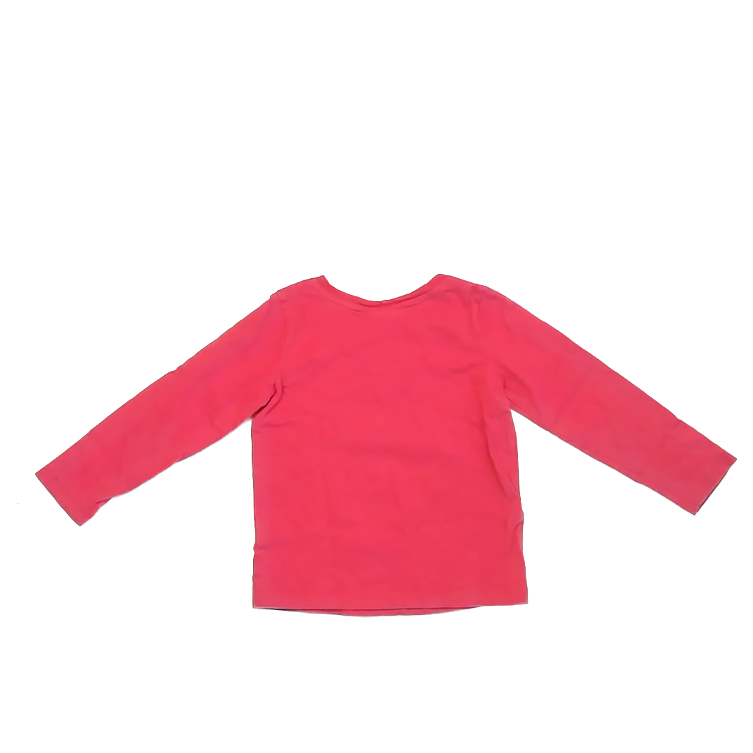 Hanna Andersson Girls Pink | Ostrich Long Sleeve T-Shirt Size: 3T Pink | Ostrich