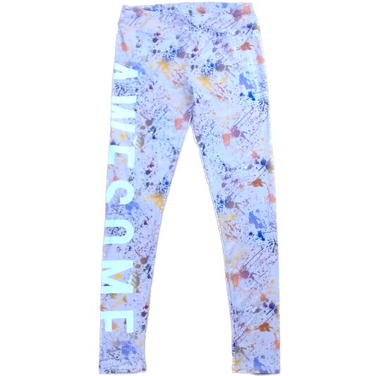 Rockets Of Awesome Girls Pink | Paint Splatter Pants Size: 14 Years Pink | Paint Splatter