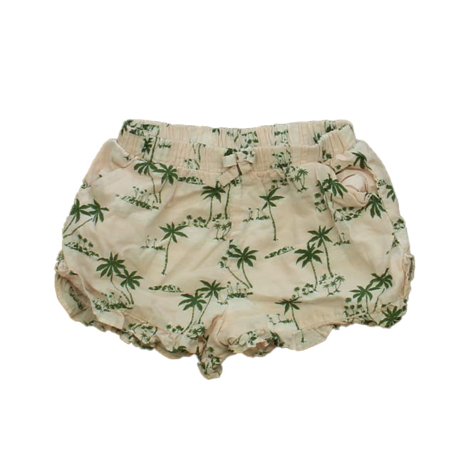 Janie and Jack Girls Pink | Palm Trees Shorts Size: 12-18 Months