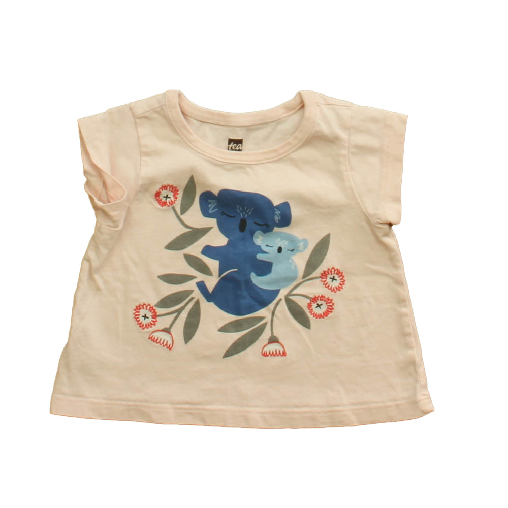 Tea Girls Pink Panda T-Shirt Size: 6-9 Months