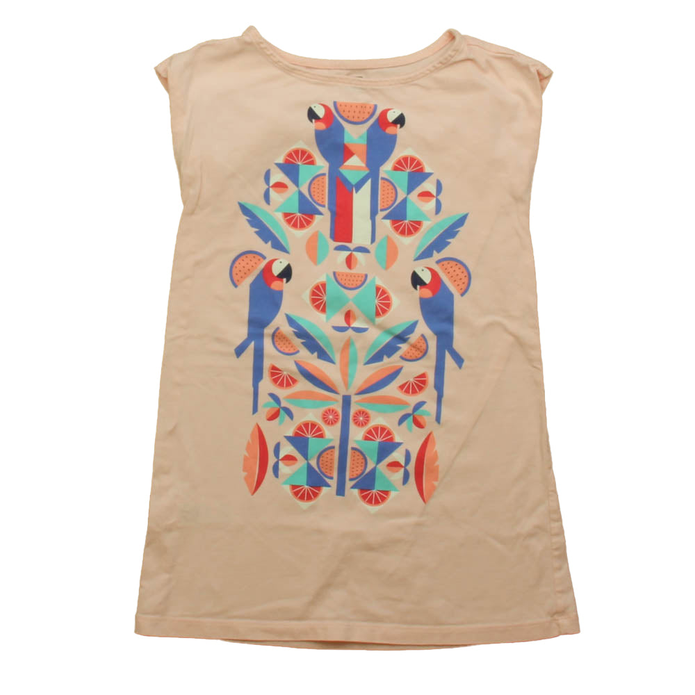 Tea Girls Pink Parrot Dress Size: 4T Pink Parrot