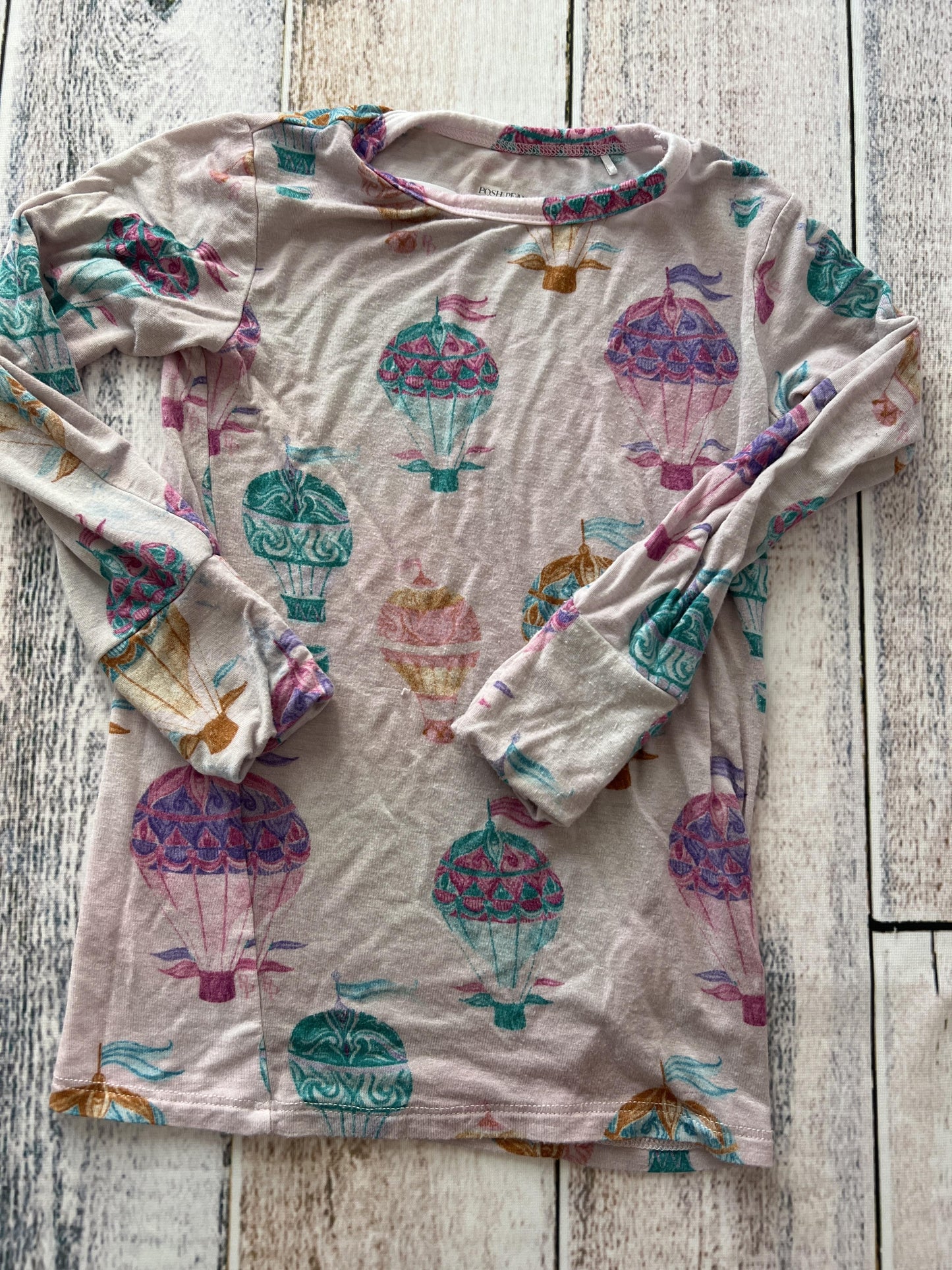 Posh Peanut Girls pink | Pattern Pajamas Size: 4T pink | Pattern