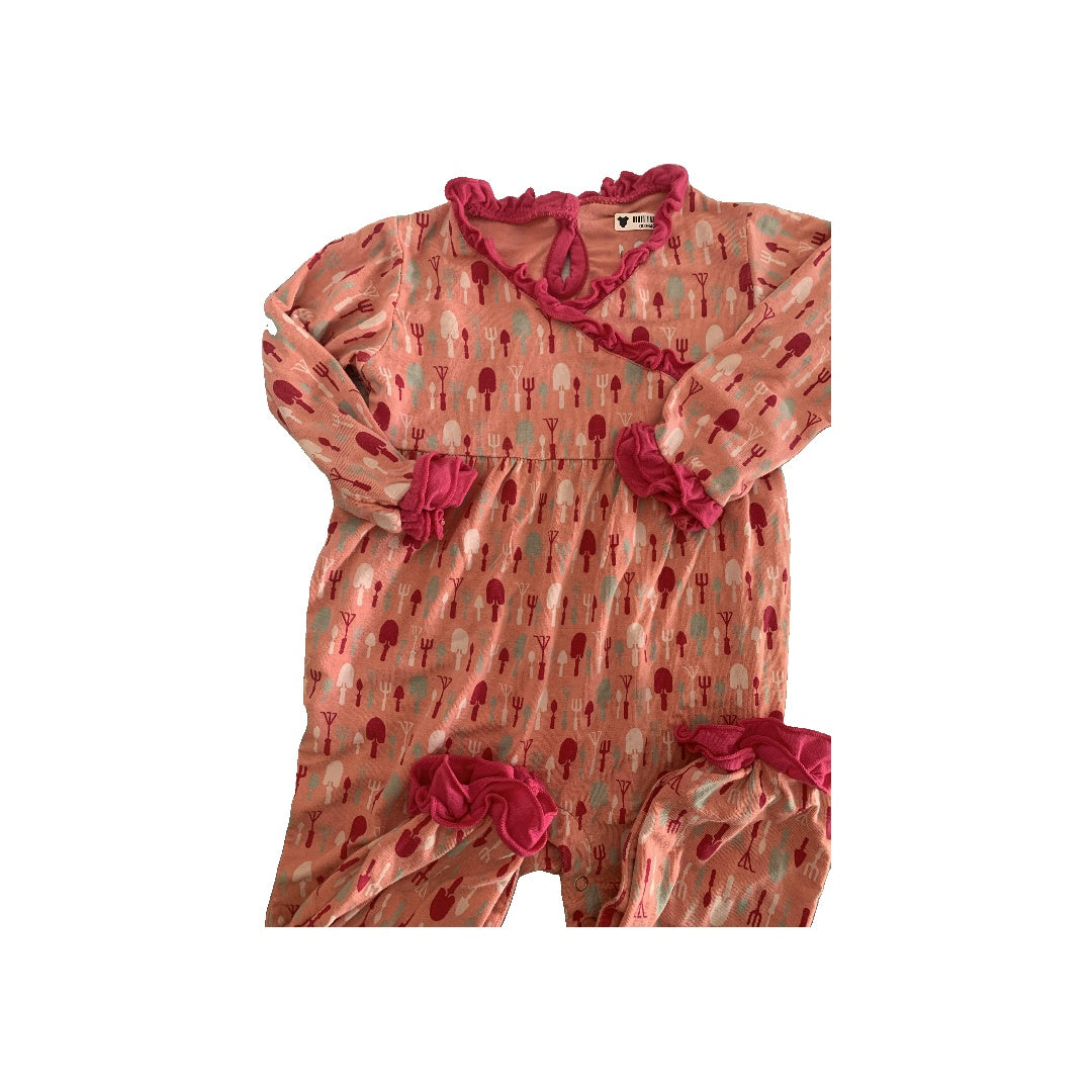 Girls pink | Pattern Long Sleeve Outfit Size: 6-12 months pink | Pattern