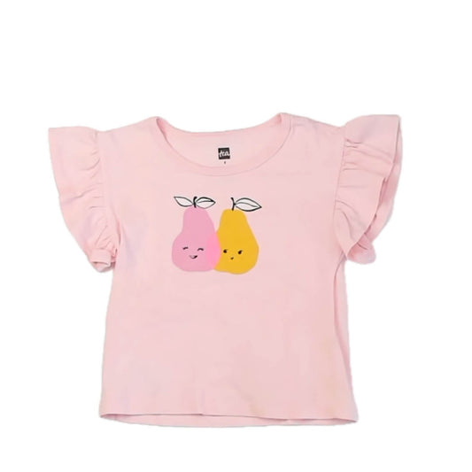 Tea Collection Girls Pink Pears T-Shirt Size: 3T Pink Pears