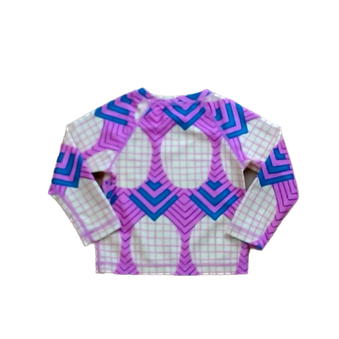 Tea Collection Girls Pink | Pineapple Rashguard Size: 12-18 Months Pink | Pineapple