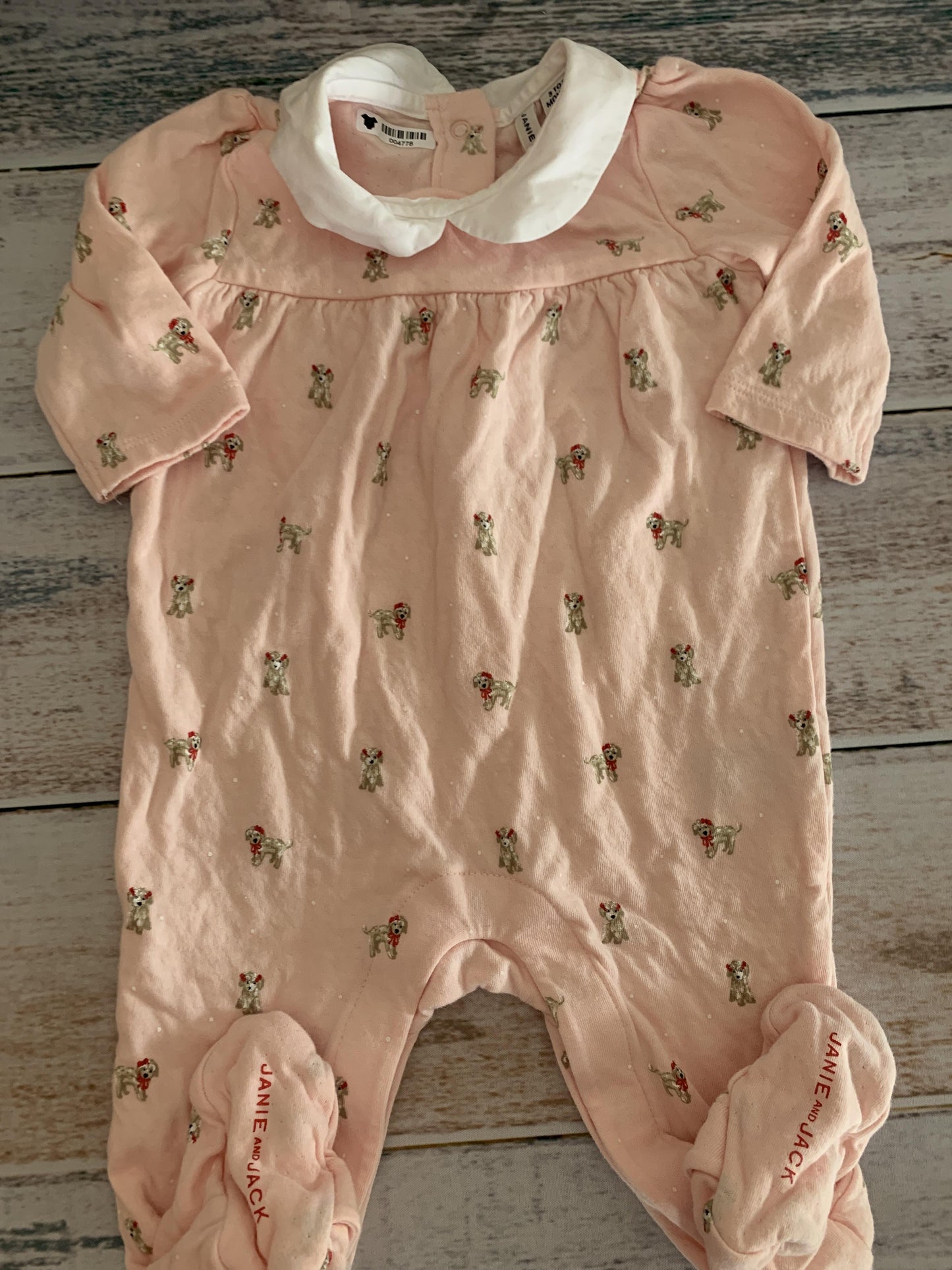 Janie and Jack Girls pink | Pink floral Long Sleeve Outfit Size: 3-6 months pink | Pink floral