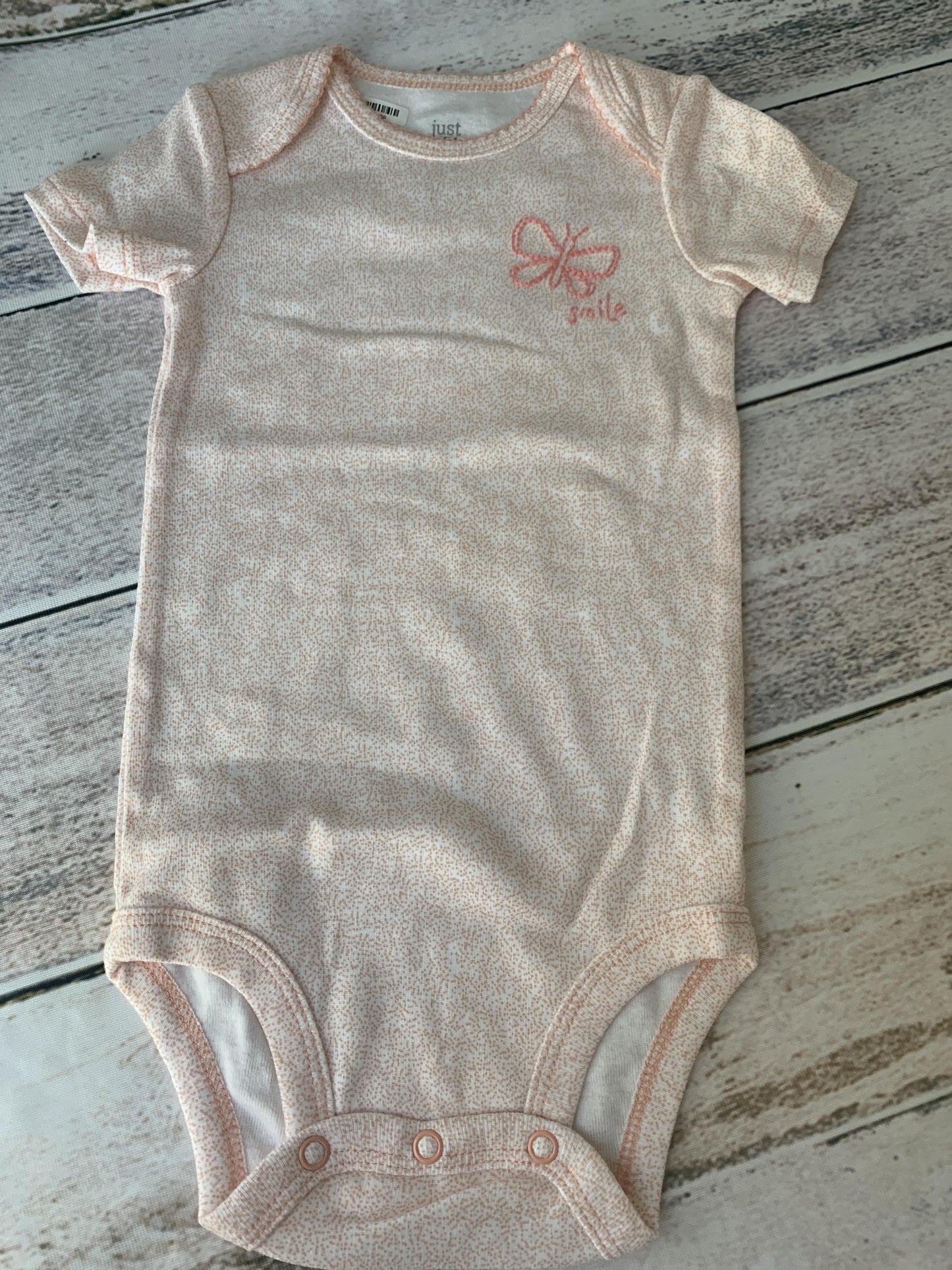 Just Born Girls pink | Pink floral Onesie Size: 12M pink | Pink floral