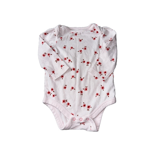 Cat & Jack Girls pink | Pink floral Onesie Size: 3-6 months pink | Pink floral