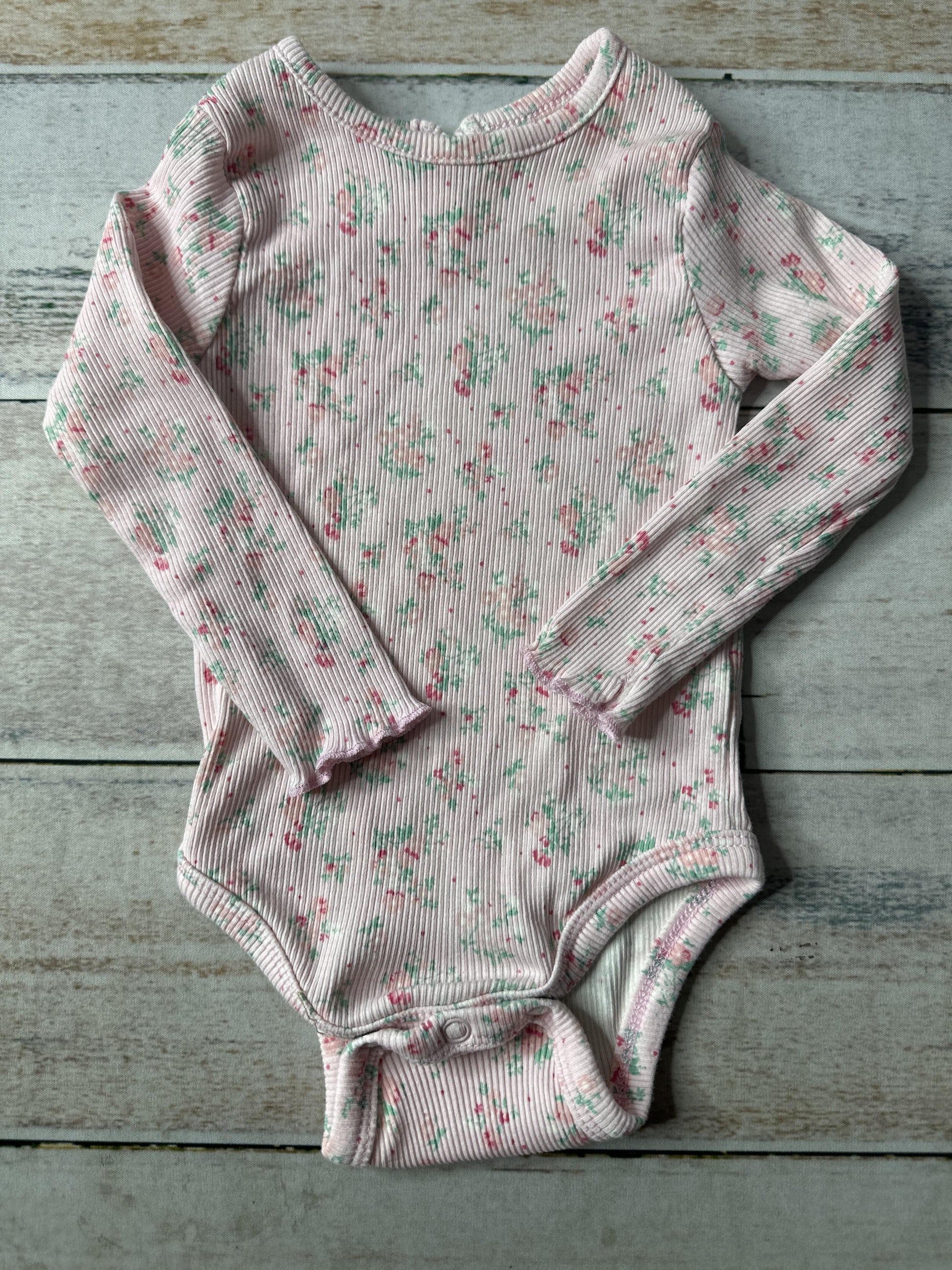 Unknown Girls pink | Pink floral Onesie Size: 12 months pink | Pink floral