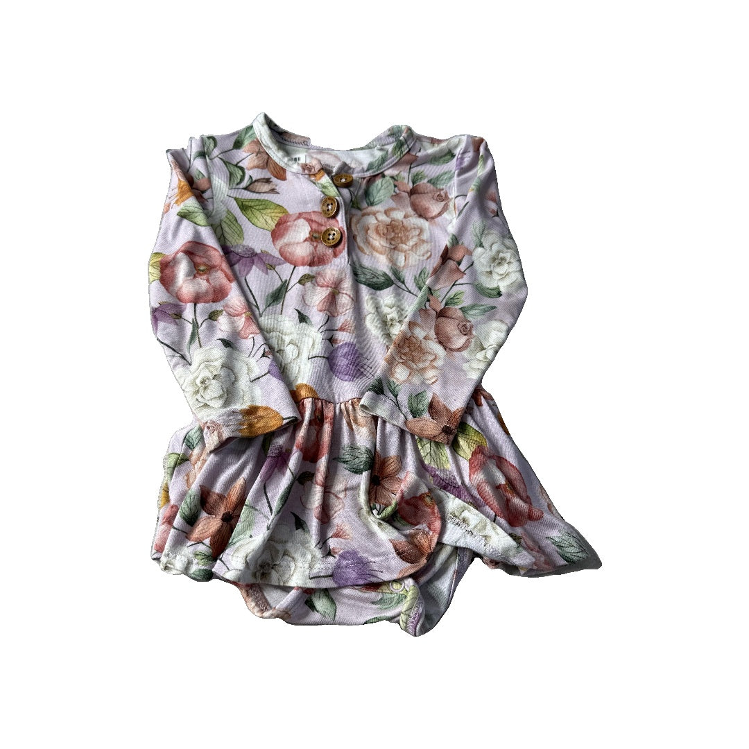 Posh Peanut Girls pink | Pink floral Dress Size: 6-12 months pink | Pink floral