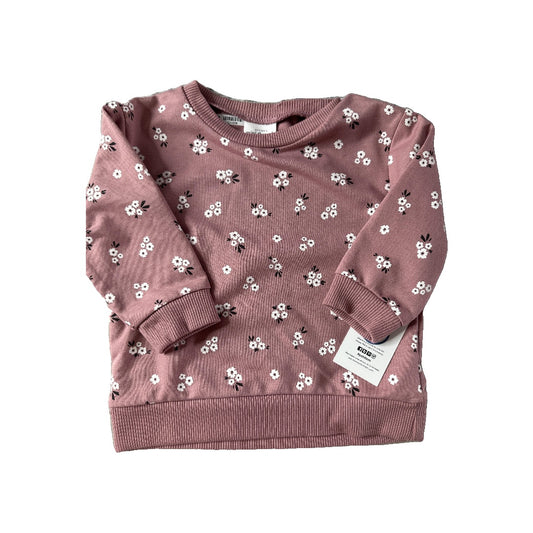 Petite Lem Girls pink | Pink floral Sweater Size: 12 months pink | Pink floral
