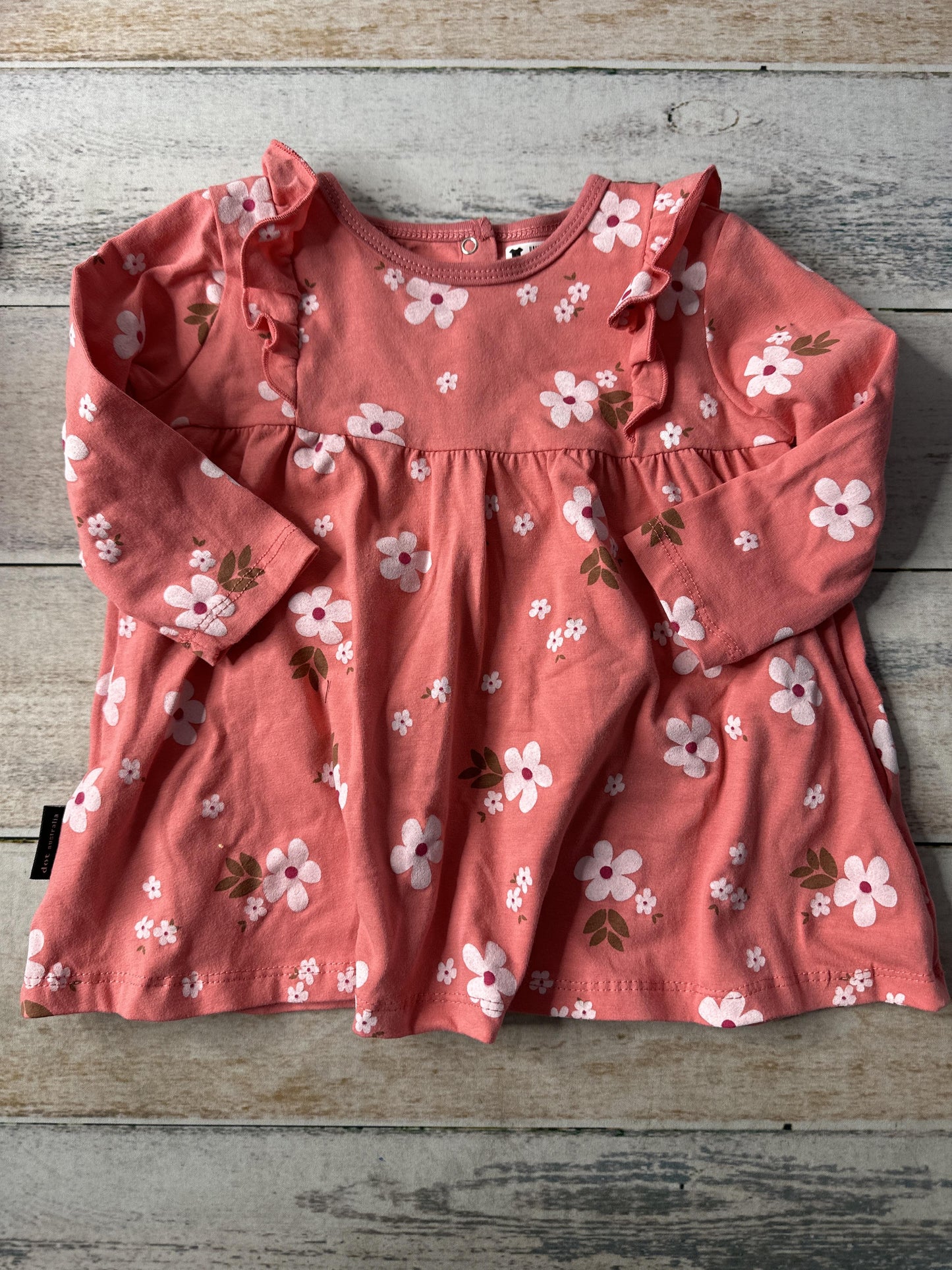 Dot Girls pink | Pink floral Dress Size: 9-12 Months pink | Pink floral